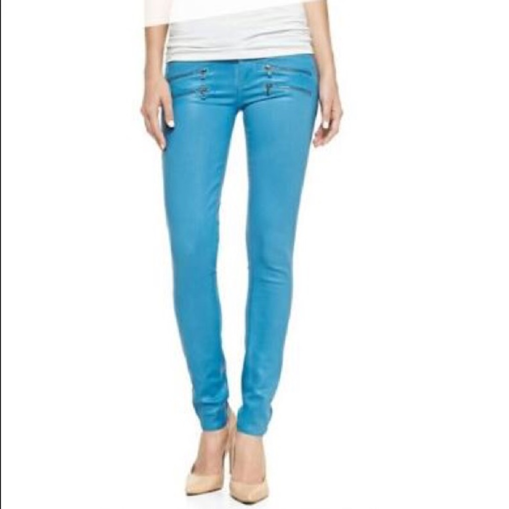 HOSTPICK!!Model EDGEMONT Leather Skinny Moto pants